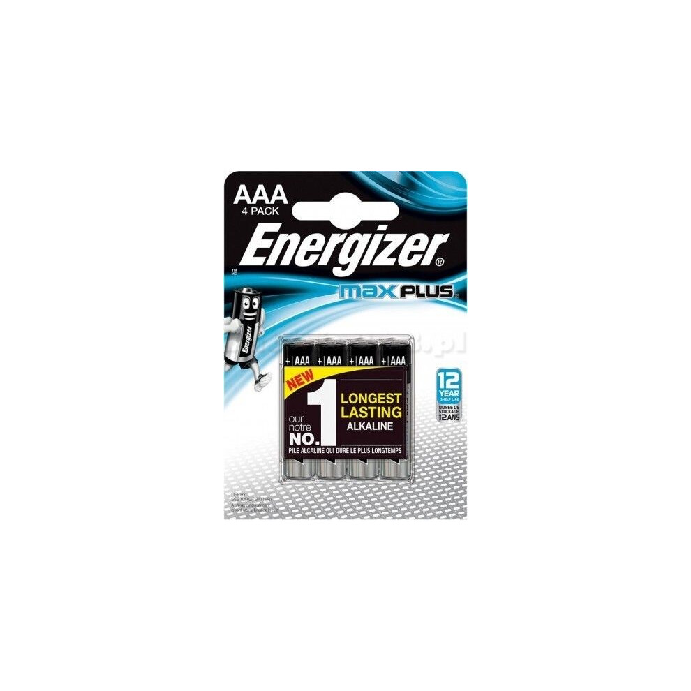 Energizer Battery Max Plus Aaa Lr03, 4 Eco