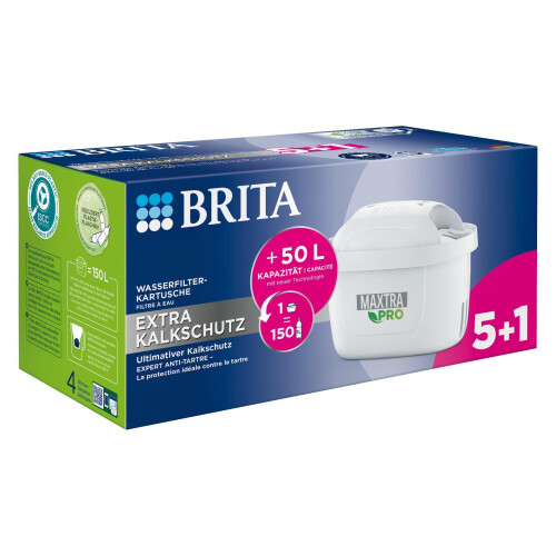 BRITA BRITA Tischwasserfilter Maxtra Pro Extra Filterkartusche 6er-Pack