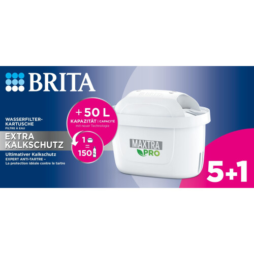 BRITA BRITA Tischwasserfilter Maxtra Pro Extra Filterkartusche 6er-Pack 1