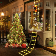 9.84ft Santa Claus Climbing Ladder Light Christmas Lights Decorations