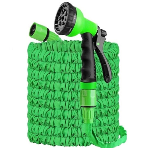 200FT Expandable Garden Hose Pipe Spray Gun Flexible Expanding Pipes