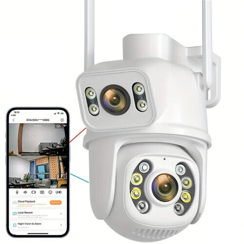 Security Camera Dual Lens 2.4ghz Wireless IP Camera Video Surveillance