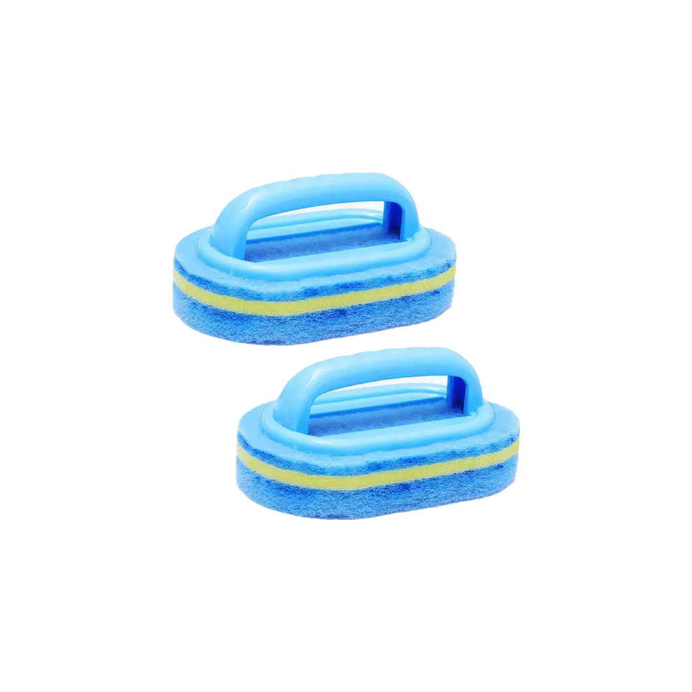 2Pcs Sponge Cleaning Brush with Handle