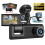 Car Dual Lens Dash Cam HD 1080P Front/Rear/Inside Video Recorder Camera G-sensor 1