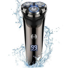 Electric Shaver IPX7 Waterproof Razor Dry Wet Rotary Face Shaver