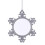 Christmas Tree Hanging Pendant Snowflake Metal Decorations DIY 1