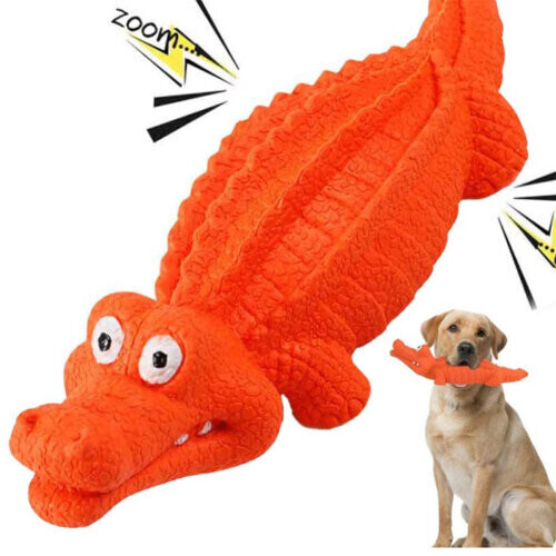 Dog Squeaky Chew Crocodile Interactive Toys