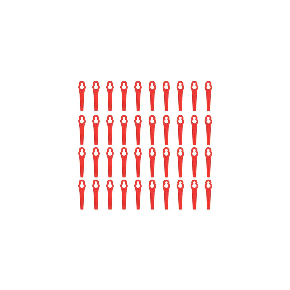 40pcs Plastic Blade Set Replacement Blade for Cordless Grass Trimmer Strimmer