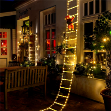 3M Santa Claus Climbing Ladder Light for Home Outdoor Decorations