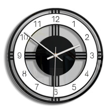 11-Inch Acrylic Silent Wall Clock - Modern Mirror Finish, Non-Ticking Quartz Movement, Quiet Decor for Living Room, Kitchen, Office
