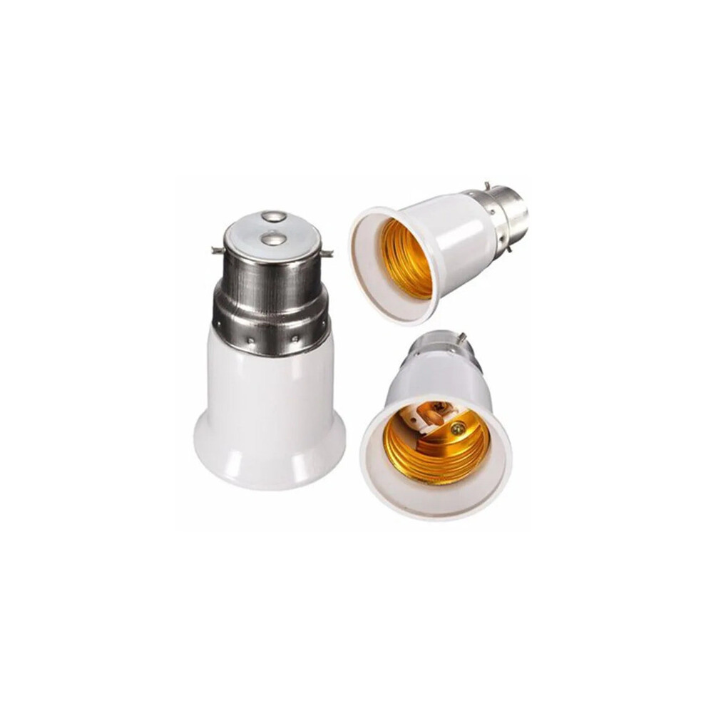 Photos - Floodlight / Street Light 2 X Lamp Bases Light Bulb Adaptor B22 To E27 Lamp Converter Holder