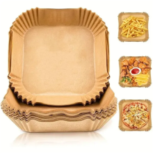 100Pcs/set Disposable Air Fryer Liner Square Greaseproof Sheets 16cm