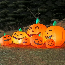 7.5ft Inflatable Pumpkin Patch Decor Party Yard Halloween Decoration