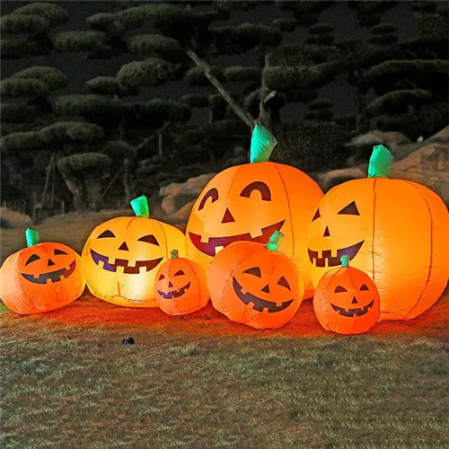7.5ft Inflatable Pumpkin Patch Decor Party Yard Halloween Decoration