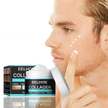 EELHOE Collagen Anti-Wrinkle Cream for Men 30g - Deep Moisturizing with Hyaluronic Acid & Vitamin E to Firm, Smooth, and Revitalize Skin