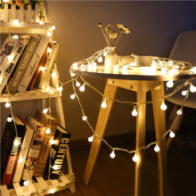 19.68FT 40LED Ball String Lights Indoor/Outdoor Decorative Light Battery Powered Starry Fairy String Lights