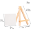 12Pcs Artists Mini Easel +3 ιντσών X3 σετ καμβά Ζωγραφική Diy Drawing Μικρό τραπέζι για το σχολείο 7