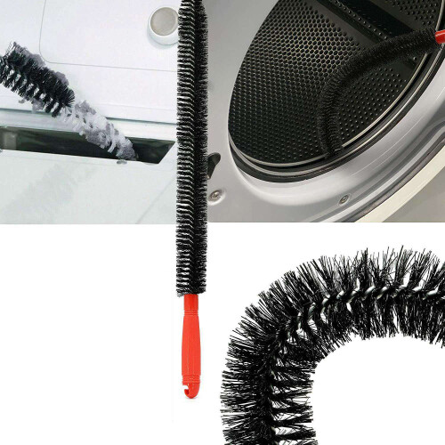 Escova de limpeza de ventilação de secadora flexível de 26 polegadas e condensador de geladeira, removedor de fiapos 2
