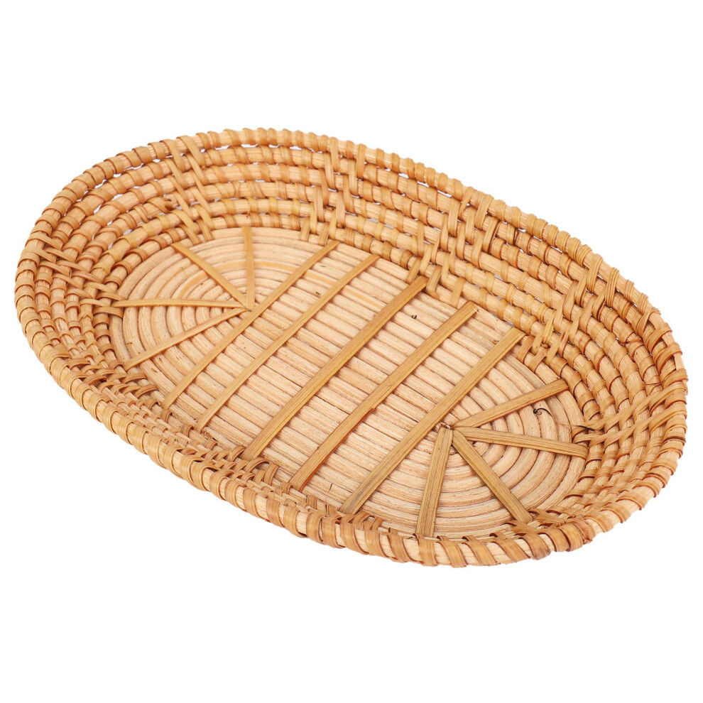 Panier de rangement tissé en rotin pour pain, fruits, service pour la maison, la cuisine, le bureau, les collations, les articles divers