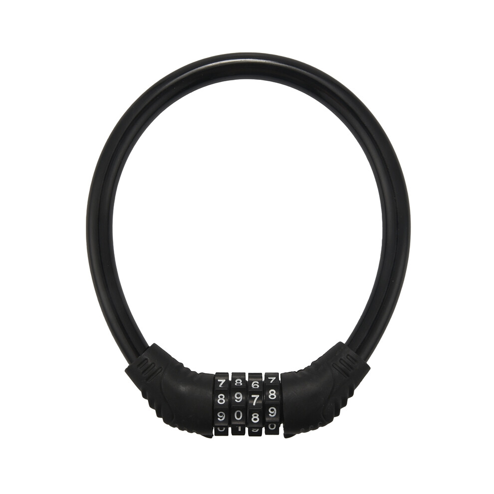 Photos - Bike Lock Jojomino Digital Bicycle Chain Lock Mountain Bike Portable Security Anti-Theft Cable Code Password Lock-Black 