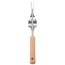 Houten handvat roestvrij staal tuin wieder hand wieden verwijdering snijder trekgereedschap multifunctioneel