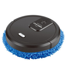 Fully Automatic Sweeping Robot Smart Impregnation Cleaning USB Charging Dry and Wet Mop Disinfecting-Black