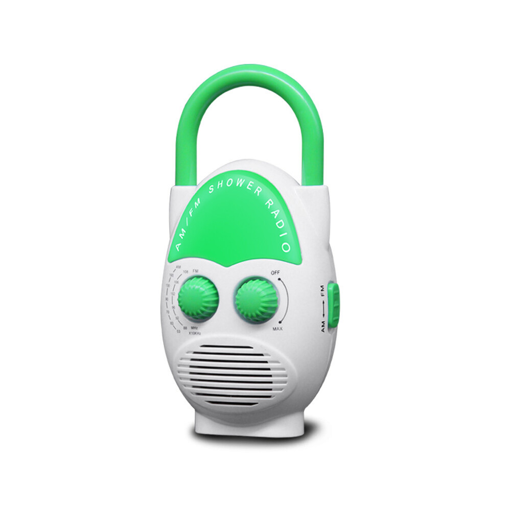 Mini Am Fm Portable Shower Radio Waterproof Speaker Bathroom Adjustable Volume Insert Card 4851820497589