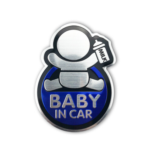 Αυτοκόλλητο Baby in Car από αλουμίνιο για Fabia A