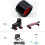 4 τμχ Roller Skate Wheels 95A με ρουλεμάν 58mmx39mm PU ανθεκτικό στη φθορά Quad 1 γαλλικό κλειδί 6