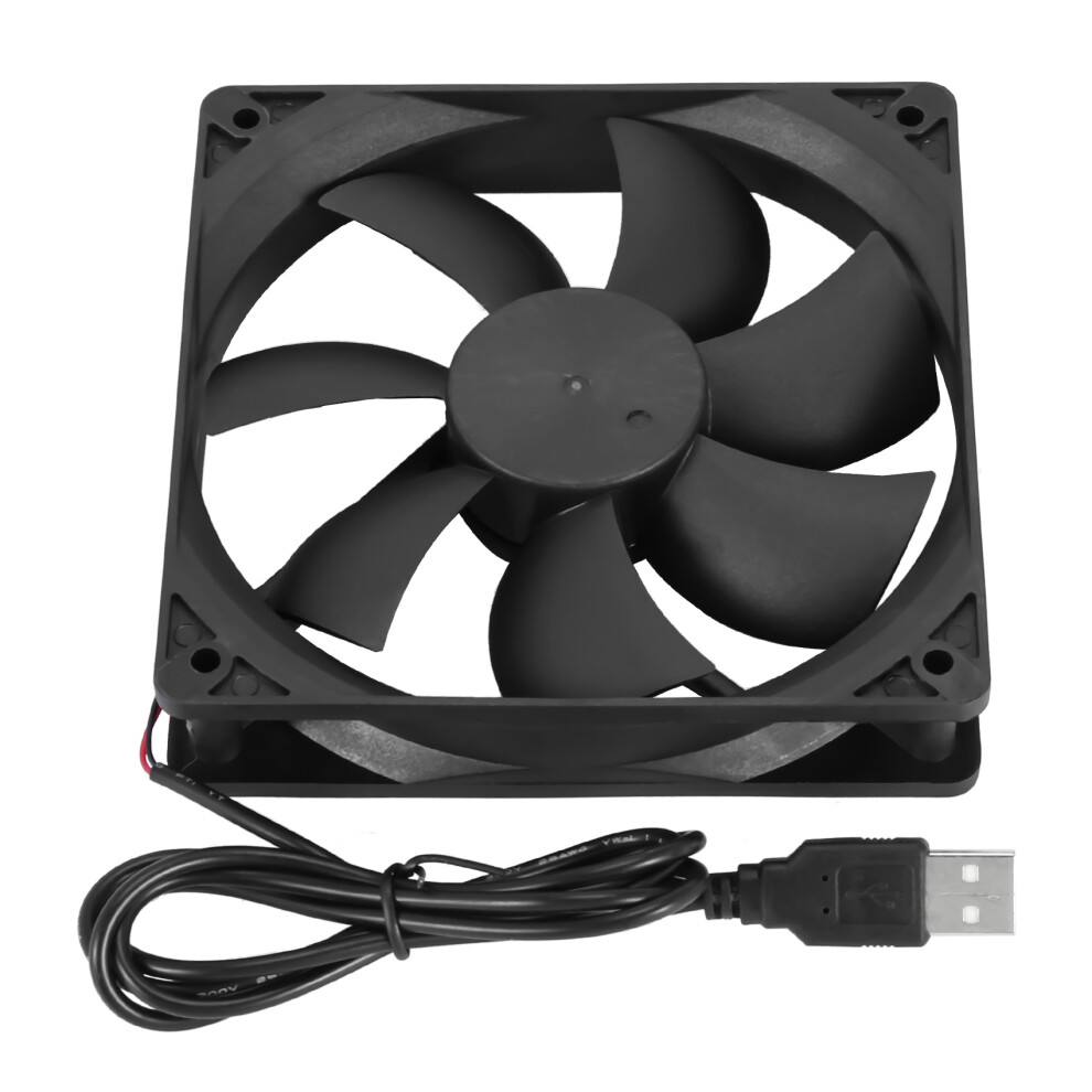 Router Cooling Fan,Diy Pc Cooler Tv Box Wireless Silent Quiet Dc 5V Usb Power 120Mm Fan(Standard Edition) 4851820499088