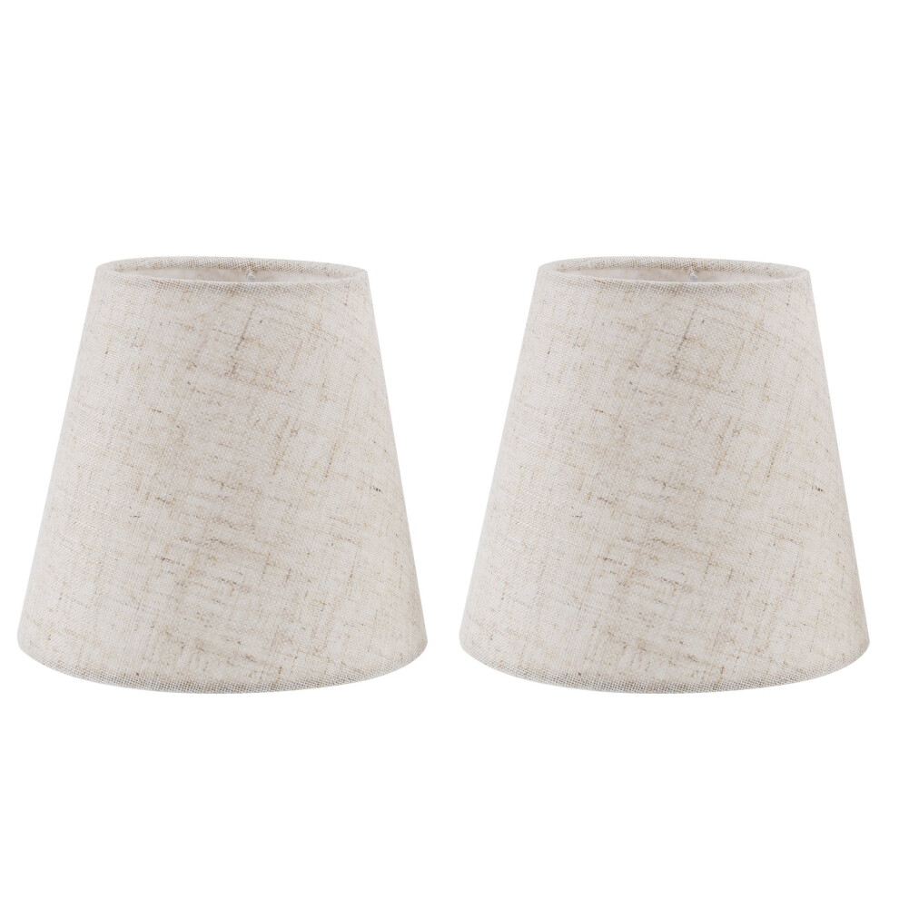 Stuks Kleine Lampenkap Stoffen Hoes Kroonluchter Stof Accessoire Voor Tafel- En Vloerlamp-image