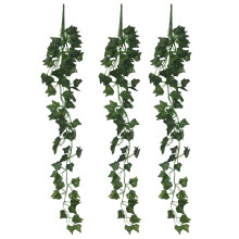3 Pieces Artificial Hanging Ivy Vine 2.95 Feet Plants Wall Greenery for Indoor Outside Home Garden