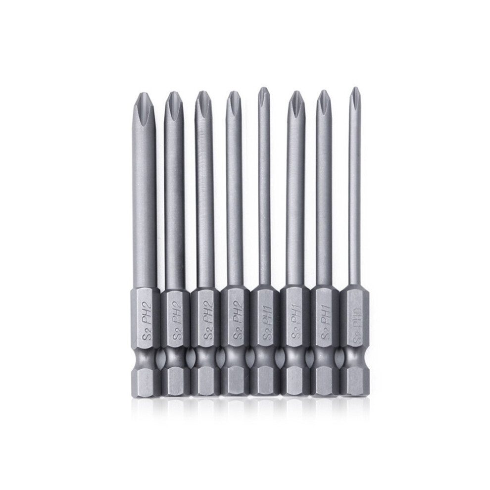 Photos - Bits / Sockets Jojomino 8Pcs 1/4in Hex Shank Drill Bits Magnetic Long Head Screwdriver Set S2 Alloy Steel for Power Tool 
