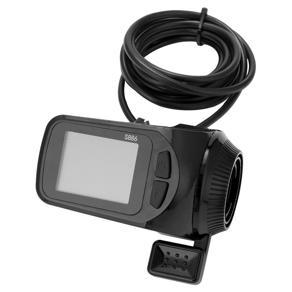 Pannello Display Lcd Per Bici Elettrica S886 24V/36V/48V Acceleratore A Pollice Per Biciclette Elettriche E-Scooter