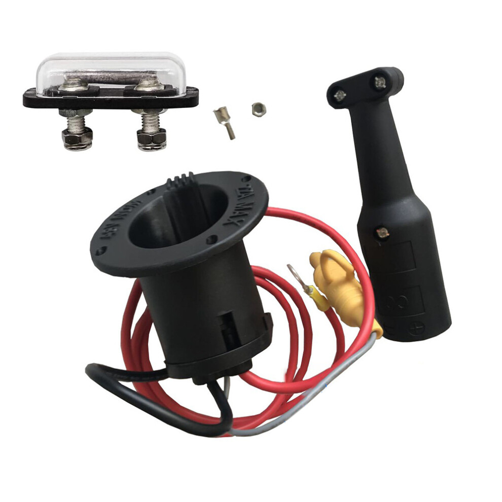 48V Charger Cord Plug & Receptacle for Club Car Precedent Golf Carts 2000 Up, 101828901, 101802101, 103375501