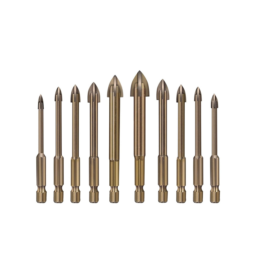 10PC EfficiëNte Universele Boorgereedschap, Multifunctionele Legering Boorpunt Gereedschap, Carbide Tap Set-image