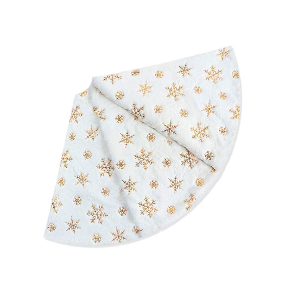 White Christmas Tree Skirt Thick Polyester Xmas Merry Decoration Ornament New Year for Home Scene Layout Decor-A-image-OPC-PGQKV8Y-NEW