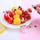 10 κομμάτια Mini Cute Cartoon Eyes Lunch Box Διακόσμηση Πιρούνι Επιδόρπιο με φρούτα 3