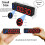 Workout Clock with Battery, Portable Mini Gym Timer Built-in Magnet for Home Gym, Programmable Countdown/Up 9