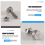 Hand Retractable Spring Plunger with Knurled Handle Stainless Steel Lock-Out M6 Type Release Pins for Rolling Toolbox A 6