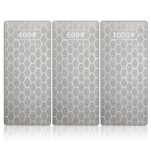 3Pcs Diamond Sharpening Stone Set Plate Professional Bench Stone(400 , 600 1000 ) 1