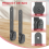 10Pcs 0,63 polegadas-0,78 polegadas de aço carbono armário porta deslizante celeiro ferragens kit moldura pendurado trilho slides 8