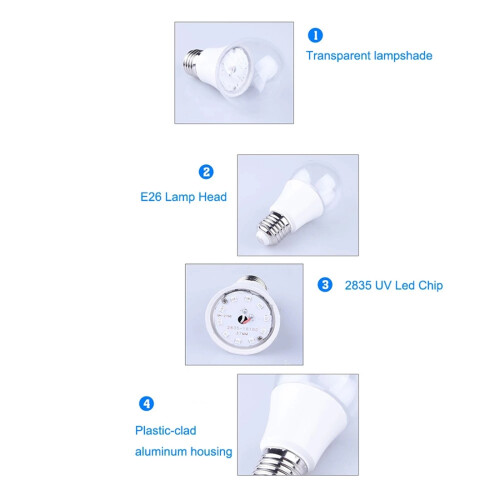 τεμ. 10W UV Ultraviolet Bulb Fluorescent Detection Lamp Black Light Blue E26 110V 220V for DJ Decoration 2