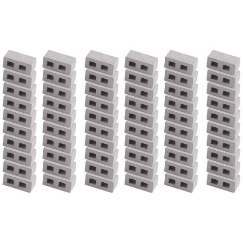 60 συσκευασίες Cinder Blocks 1/12 Scale Mini Bricks Μικροσκοπικά αξεσουάρ τοπίου από σκυρόδεμα 2