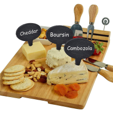 Kaasmarkers voor charcuteriebord, set van 18 stuks Etikettenbord, set, naam
