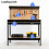Switzer (Black) SwitZer Steel Garage Tool Box Work Bench Storage Pegboard Shelf DIY Workshop 5