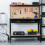 Switzer (Black) SwitZer Steel Garage Tool Box Work Bench Storage Pegboard Shelf DIY Workshop 6