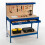 Switzer (Blue) SwitZer Steel Garage Tool Box Work Bench Storage Pegboard Shelf DIY Workshop 1