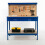 Switzer (Blue) SwitZer Steel Garage Tool Box Work Bench Storage Pegboard Shelf DIY Workshop 9
