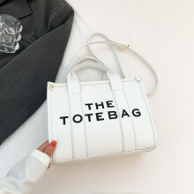 (White)Schicke praktische mittelgroße Damenhandtasche aus Pu-Leder für den täglichen Gebrauch